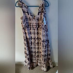 NWT Time and Tru Sleeveless Tye dye Maxi dress Size 2X